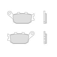 BREMBO Brake pads 07HO36SP SP - Motorbike Brake Pads