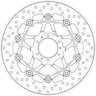 BREMBO Brake disc 78B40825 floating - Brake Disc