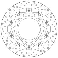 BREMBO Brake disc 78B40866 floating - Brake Disc