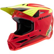 ALPINESTARS Helmet S-M3 FRAY, child's 2025, red/yellow fluo/black, sized 2025. M - Motorbike Helmet