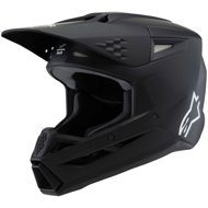 ALPINESTARS Helmet S-M3 SOLID, child 2025, black matt, size 2025, with a helmet. L - Motorbike Helmet