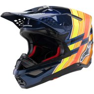 ALPINESTARS helmet SUPERTECH S-M10 edition TROY LEE DESIGNS 2025, pearl blue/orange/yellow, size 202 - Motorbike Helmet