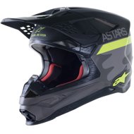 ALPINESTARS helmet SUPERTECH S-M10 limited edition AMS, grey/white/yellow/black, size 5.5 mm, w/camo - Motorbike Helmet