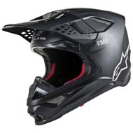 ALPINESTARS helmet SUPERTECH S-M8 SOLID, black matt, size 5.5 mm. L - Motorbike Helmet