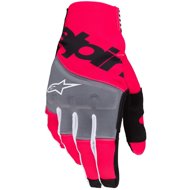 ALPINESTARS TECHSTAR gloves, black/pink fluo, 2025 - Motorcycle Gloves
