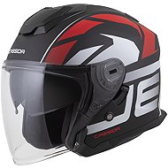 CASSIDA Jet Tech 2.0 RoTo 2025, black matt/red/white, size 2.0. S - Motorbike Helmet