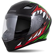 CASSIDA Orbit StriX 2025, red/green/gray/white/black, size 4.5 mm, sized 2.5 mm. L - Motorbike Helmet