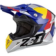 ZED X1.9D TENDO, children's 2025, blue pearl/red/yellow/silver, size 4.5 mm XL - Motorbike Helmet