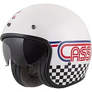 CASSIDA Helmet Oxygen 20 Rondo 2025, white pearl/red/blue/black, size 2025, with a helmet. M - Motorbike Helmet
