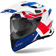 AIROH Helmet COMMANDER 2 Reveal 2025, glossy blue/red, size 4.5 mm. L - Motorbike Helmet