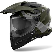 AIROH Helmet COMMANDER 2 Reveal 2025, matt military green, size 5.5 mm, w. M - Motorbike Helmet