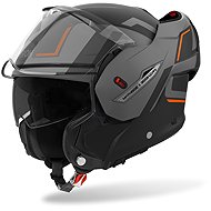 AIROH Helmet MATHISSE 2 Genius 2025, orange matt, size 2, with a helmet. M - Motorbike Helmet