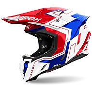 AIROH přilba TWIST 3 Dizzy 2025, lesklá modrá/červená, vel. M - Motorbike Helmet