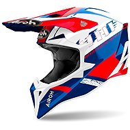 AIROH přilba WRAAAP Feel 2025, lesklá modrá/červená, vel. 2XL - Motorbike Helmet