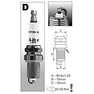 BRISK spark plug A-line 14 series A-line - Spark Plug