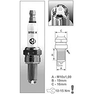 BRISK spark plug AOR12LGS PREMIUM series LGS RACING - Spark Plug
