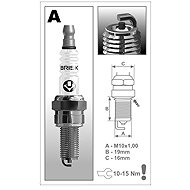 BRISK spark plug AR10C Super series - Spark Plug