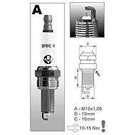 BRISK spark plug AR12YS Silver series - Spark Plug