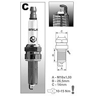 BRISK spark plug CR10YS Silver Racing series - Spark Plug