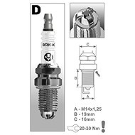BRISK spark plug DR14TC Extra series - Spark Plug