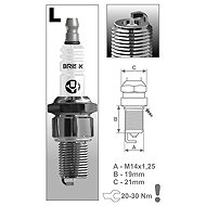 BRISK spark plug LR12SL Silver Racing series - Spark Plug