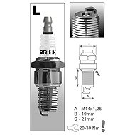 BRISK spark plug LR14S Silver series - Spark Plug