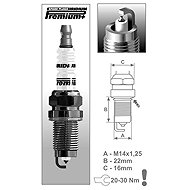 BRISK spark plug P1 Premium Iridium+ series - Spark Plug