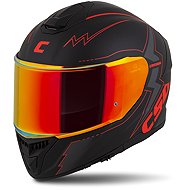 CASSIDA Helmet Integral GT 2.1 Flash 2026, black matt/metallic red, size 2.1. S - Motorbike Helmet