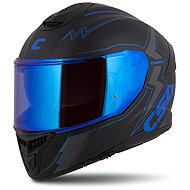CASSIDA Helmet Integral GT 2.1 Flash 2026, black matt/metallic blue, size 3XL - Motorbike Helmet