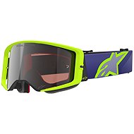 ALPINESTARS goggles Supertech Vision Corp 2026, purple/yellow, mirrored silver plexi - Motorcycle Glasses