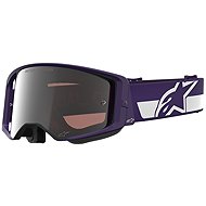 ALPINESTARS goggles Supertech Vision HUNTA96 XXV 2026, purple/white, mirrored silver plexi - Motorcycle Glasses