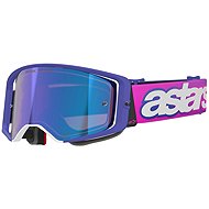 ALPINESTARS Supertech Vision Vista 2026 goggles, purple/pink fluo, mirrored blue plexi - Motorcycle Glasses