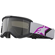 Alpinestars Vision 5 Corp 2026 Szemüveg, fekete/ szürke/ lila/ fehér, tükrös ezüstszín plexi - Motoros szemüveg