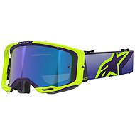 ALPINESTARS Vision 8 Corp 2026 goggles, yellow fluo/purple, mirrored blue plexi - Motorcycle Glasses