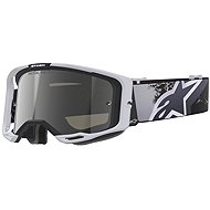 ALPINESTARS Vision 8 Lahnd 2026 goggles, white/black, mirrored silver plexi - Motorcycle Glasses