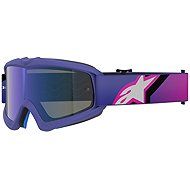 ALPINESTARS Vision Youth Corp goggles, kids 2026, purple/pink fluo, mirrored blue plexi - Motorcycle Glasses