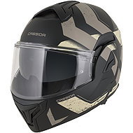 CASSIDA Helmet MultiFlip Korp 2026, black matt/sand/khaki - Motorbike Helmet