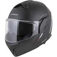 CASSIDA Helmet MultiFlip Solid 2026, black matt/red/gray, sg. XL - Motorbike Helmet