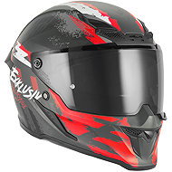 NOX EXKLUSIV Helmet GOLIATH CUT´D 2026, black matt, red, size 2XL - Motorbike Helmet