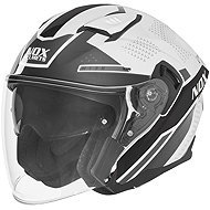 NOX helmet N130 EKTO 2026, white, black, size 2.5 mm, w. L - Motorbike Helmet
