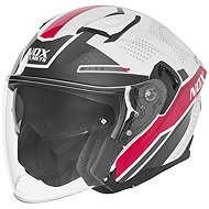 NOX Helmet N130 EKTO 2026, white, pink, size 2.5 mm, w. S - Motorbike Helmet