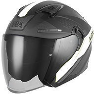 NOX Helmet N130 EKTO 2026, black matt, white, size 2.5 mm, w/o helmet. S - Motorbike Helmet