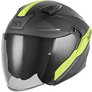 NOX N130 EKTO 2026 Bukósisak, matt fekete/ fluo sárga, méret M - Motoros sisak