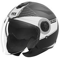 NOX helmet N182 ROUND 2026, matte black, silver, size 2XL - Motorbike Helmet