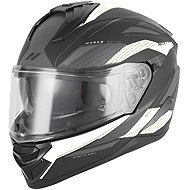 NOX Helmet N304-S REVO 2026, black matt, white, size 2.5 mm. L - Motorbike Helmet