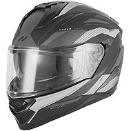 NOX Helmet N304-S REVO 2026, black matt, silver, size 2.5 mm. M - Motorbike Helmet