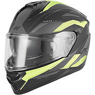 NOX Helmet N304-S REVO 2026, black matt, yellow fluo, size 5.5 mm, w/o helmet. S - Motorbike Helmet