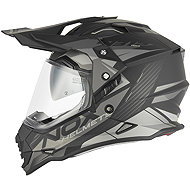 NOX Helmet N312 TRACK 2026, black matt, silver, size 2.5 mm. XS - Motorbike Helmet