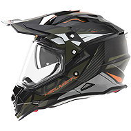 NOX Helmet N312 TRACK 2026, khaki, orange, size 2XL - Motorbike Helmet