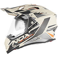 NOX Helmet N312 TRACK 2026, sand matt, orange, size 4.5 mm, w. XS - Motorbike Helmet